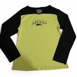 Y2K 2000s ADIDAS Corduroy 100% Cotton Long-Sleeve Shirt